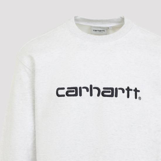 26FW 칼하트 WIP 로고 스웨트셔츠 I0305463Z5XX ASH HEATHER GRAPHITE - CARHARTT WIP