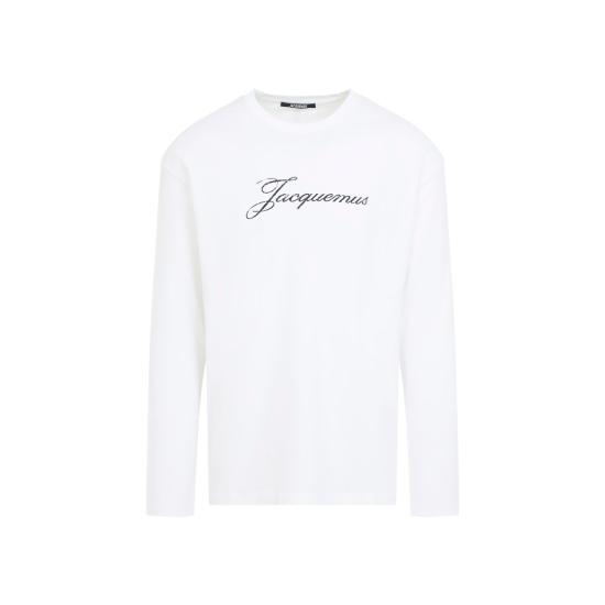 26FW 자크뮈스 반팔 티셔츠 TSU00351AJ00289 100 WHITE - JACQUEMUS