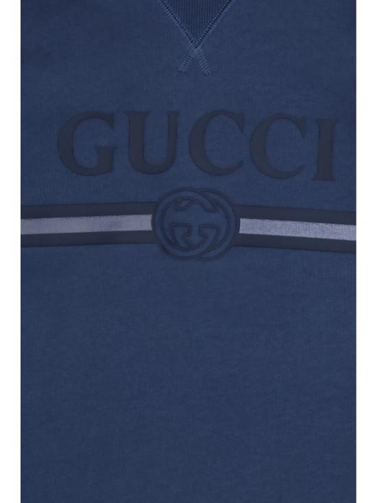 26FW 구찌 키즈 코튼 후드 스웨트셔츠 키즈 코튼 후드 스웨트셔츠 A0044XXJHXM 4393 - GUCCI