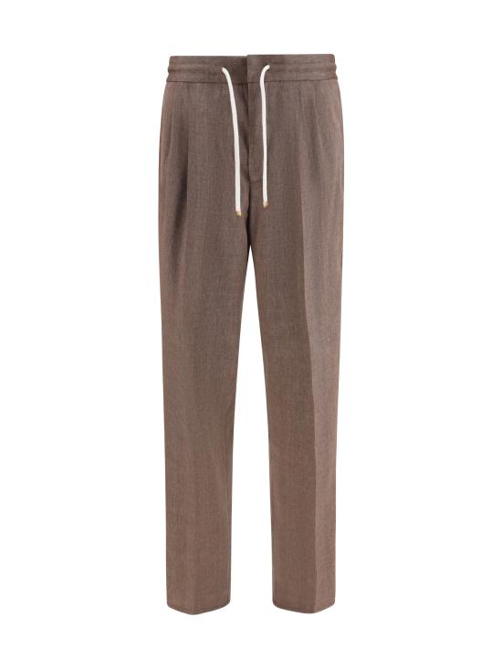 26SS 브루넬로 쿠치넬리 스트레이트 팬츠 MZ408E1710 C009 BROWN