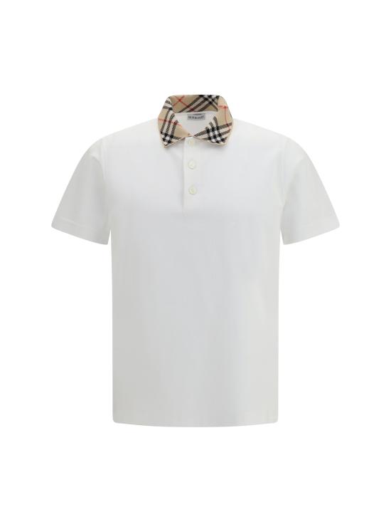 26FW 버버리 폴로 티셔츠 8126966 B7078 WHITE
