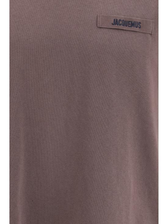 26FW 자크뮈스 그로그랭 로고 티셔츠 TSM00133AJ00226 850 BROWN - JACQUEMUS