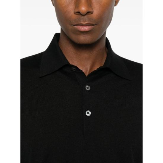 26FW 페델리 폴로 티셔츠 MU0L6547 9 BLACK - FEDELI