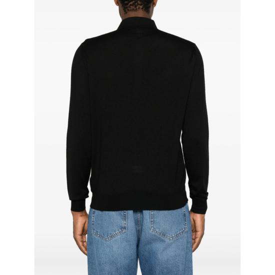 26FW 페델리 폴로 티셔츠 MU0L6547 9 BLACK - FEDELI