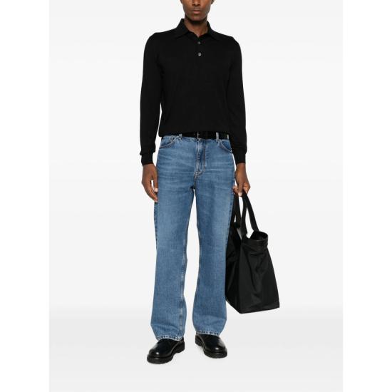 26FW 페델리 폴로 티셔츠 MU0L6547 9 BLACK - FEDELI