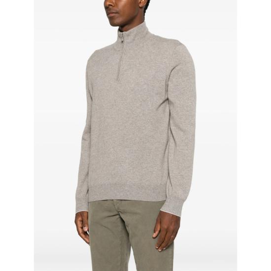 26FW 브루넬로 쿠치넬리 캐시미어 집업 니트 M2200124 COW55 NEUTRALS - BRUNELLO CUCINELLI
