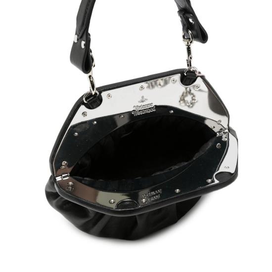 26FW 비비안웨스트우드 사피아노 탑핸들 클러치 파우치 49030001W L00BX N401 BLACK - VIVIENNE WESTWOOD