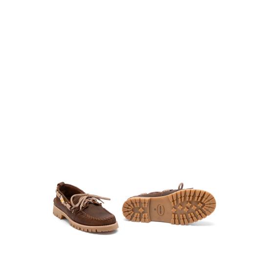 26SS 골든구스 왁스드 스웨이드 크루즈 로퍼 GMF01048 F008192 55372 BROWN - GOLDEN GOOSE
