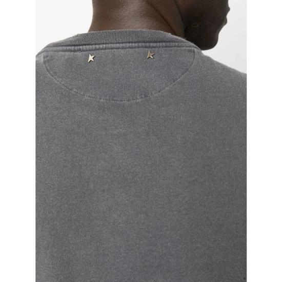 26FW 골든구스 골든 로고 프린트 반팔 티셔츠 GMP01220 P000671 60318 GREY - GOLDEN GOOSE