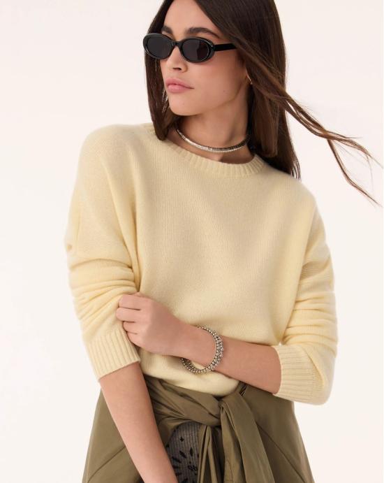  쿠즈텡 스웨터 F1346 2536 ANIS Yellow - KUJTEN