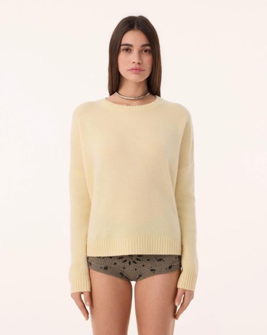  쿠즈텡 스웨터 F1346 2536 ANIS Yellow - KUJTEN