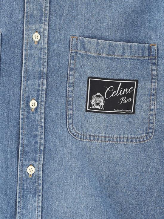 26FW 셀린느 데님 셔츠 RC0N52N67 GDP1 NAVY - CELINE