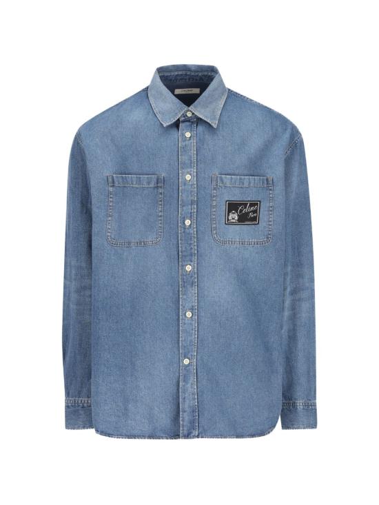 26FW 셀린느 데님 셔츠 RC0N52N67 GDP1 NAVY