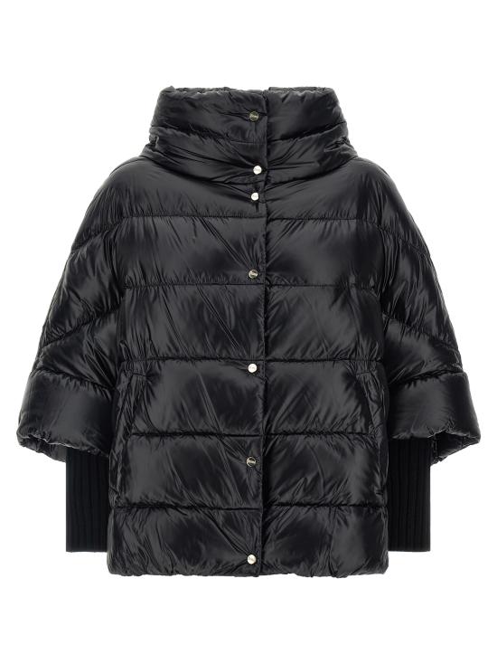 26FW 에르노 케이프 PI002256D12017Z9300 Black - HERNO