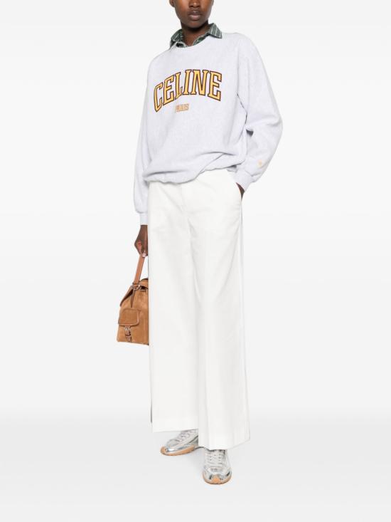 26FW 셀린느 스트레이트 팬츠 RP0S3539W 01OW WHITE - CELINE