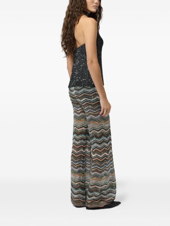 26FW 미소니 스트레이트 팬츠 DS26WI0K BK01KSSMSPO MULTICOLOR - MISSONI