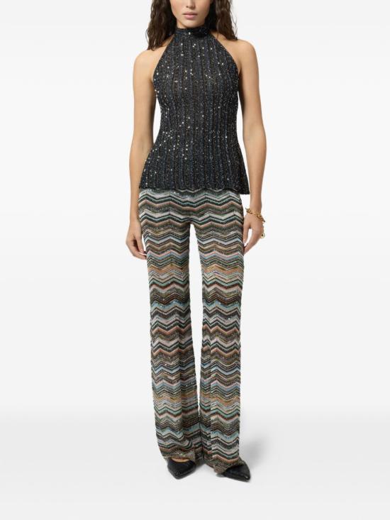 26FW 미소니 스트레이트 팬츠 DS26WI0K BK01KSSMSPO MULTICOLOR - MISSONI