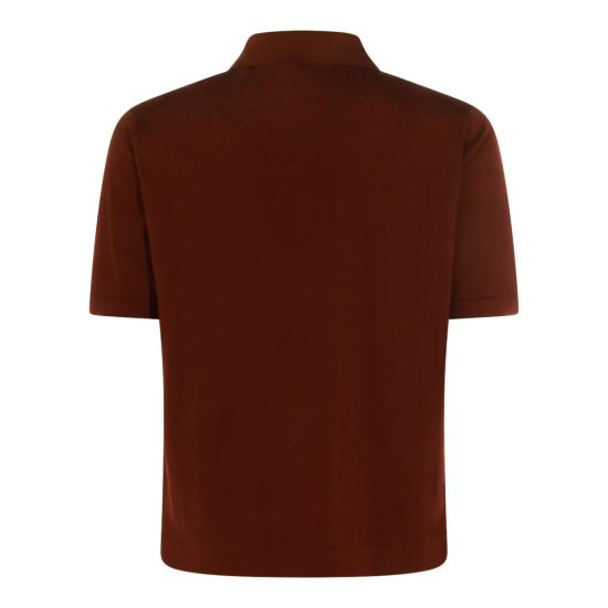 26SS 피아젠차 폴로 티셔츠 M1140018001005170 Brown - PIACENZA 1733