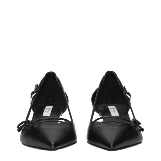 26SS 프라다 오픈 사이드 레더 펌프스 오픈 사이드 레더 펌프스 1I442O011045F0002 - PRADA