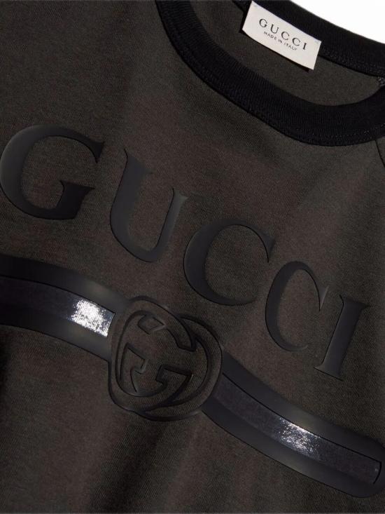 26FW [키즈] 구찌 티셔츠 A0044Y XJHW6 1073 DUSTY DARK GREY - GUCCI