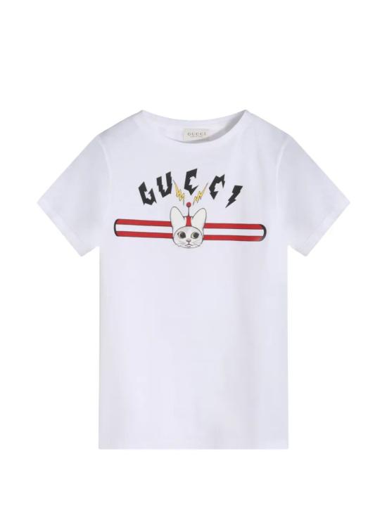 26FW [키즈] 구찌 티셔츠 547559 XJHXA 9043 DUSTY WHITE - GUCCI