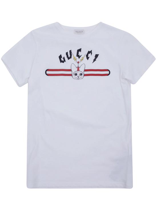 26FW [키즈] 구찌 티셔츠 547559 XJHXA 9043 DUSTY WHITE