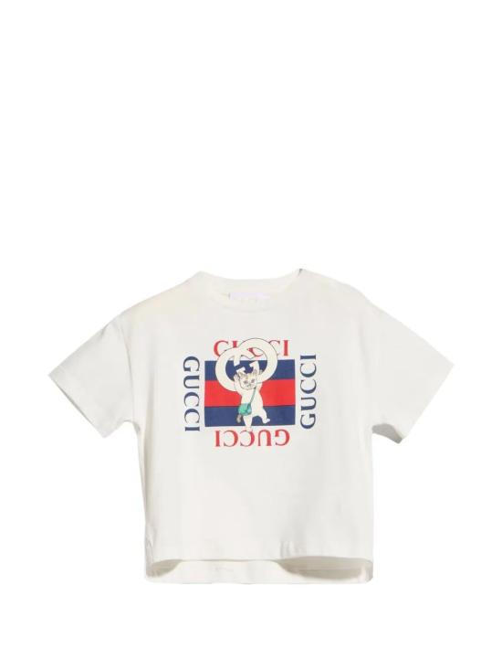 26FW [키즈] 구찌 티셔츠 873800 XJHY7 9214 NEW WHITE - GUCCI