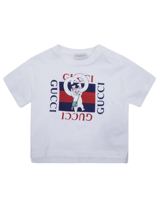 26FW [키즈] 구찌 티셔츠 873800 XJHY7 9214 NEW WHITE