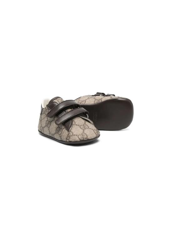 26FW [키즈] 구찌 미들 부츠 772387 FACX3 9752 BEIGE EBONY COCOA - GUCCI