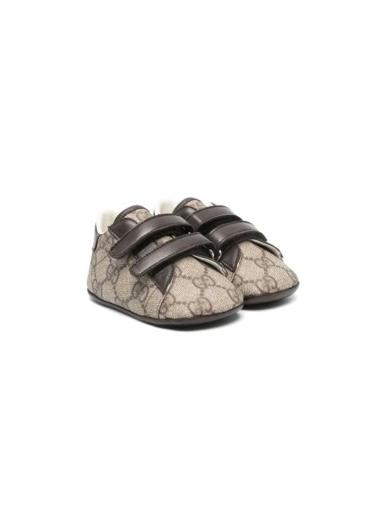 26FW [키즈] 구찌 미들 부츠 772387 FACX3 9752 BEIGE EBONY COCOA