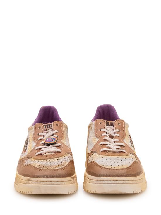 26FW 오트리 슈퍼 빈티지 메달리스트 로우 레더 스니커즈 AVLW HK01 WHT CHIPMUNK - AUTRY