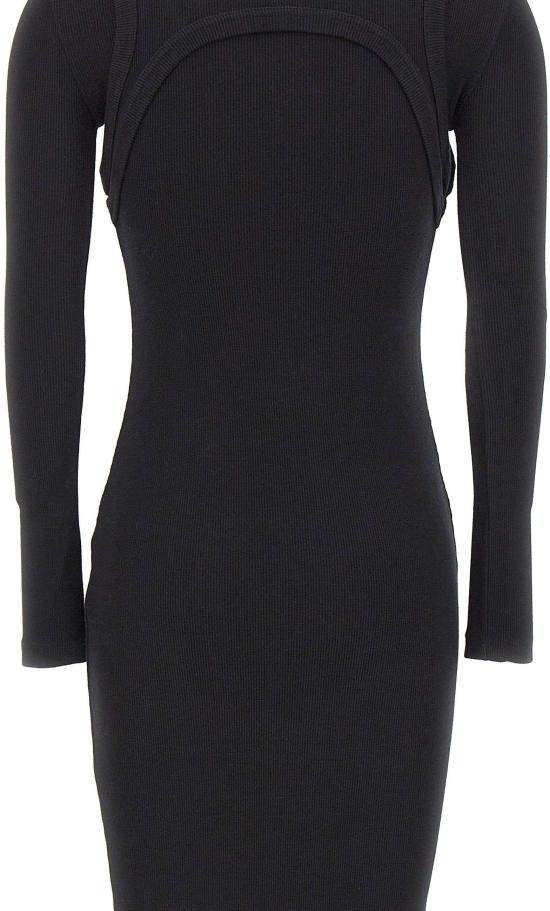 26FW 오프화이트 롱 원피스 2FU00681TW003 BLACK - OFF WHITE