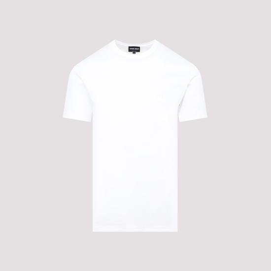 26FW 조르지오 아르마니 반팔 티셔츠 3HSM72 SJTKZ U0002 BIANCO OTTICO - GIORGIO ARMANI