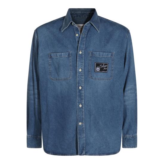 26FW 셀린느 데님 셔츠 RC0N52N67 GDP1 LIGHT BLUE