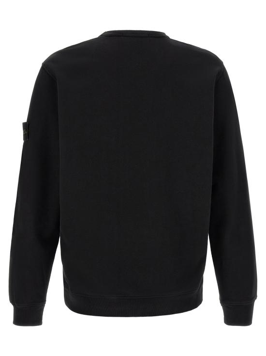 26FW 스톤 아일랜드 긴팔 티셔츠 배지  스웨트셔츠 블랙 - STONE ISLAND
