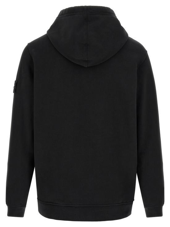 26FW 스톤 아일랜드 긴팔 티셔츠 배지  스웨트셔츠 블랙 - STONE ISLAND