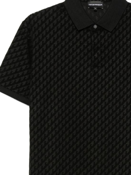 26FW 엠포리오 아르마니 폴로 티셔츠 EM007339AF10017FC375 BLACK - EMPORIO ARMANI