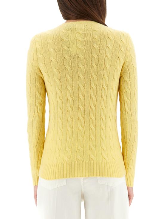 26FW 폴로 랄프로렌 폴로 자수 케이블 니트 스웨터 211971865 007FALLYELLOW - POLO RALPH LAUREN