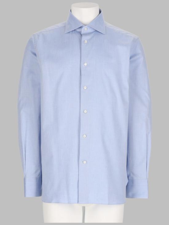 26FW 에르메네질도제냐 긴팔 셔츠 401342A4 9MS0BAG AZURE