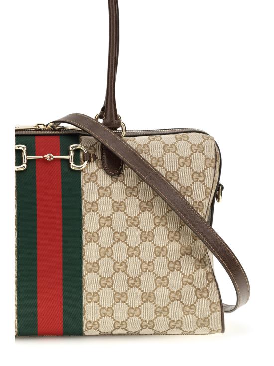  구찌 가방 라지 호스빗 웹 탑 핸들 백 - GUCCI