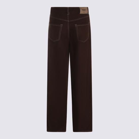 26FW 우마 왕 스트레이트 팬츠 UP3036 UW600 BROWN - UMA WANG