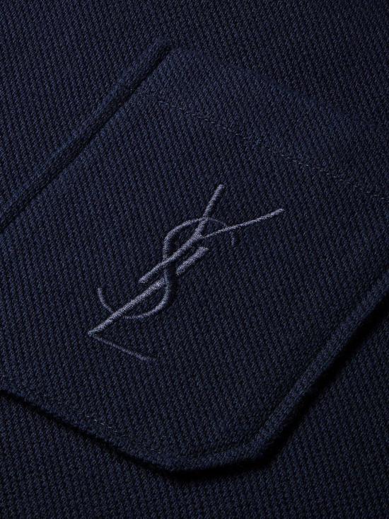26FW 생로랑 폴로 티셔츠 862765Y38FL4035 NAVY - SAINT LAURENT