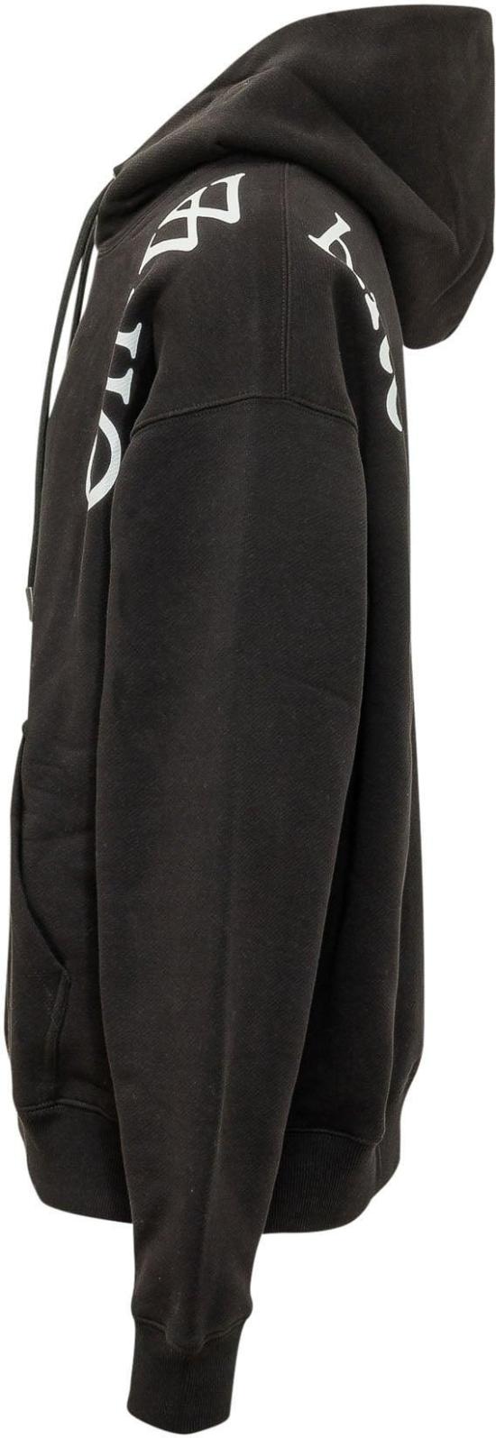 26FW 오프화이트 후드 티셔츠 44MBB085F26F00O001 BLACK - OFF WHITE