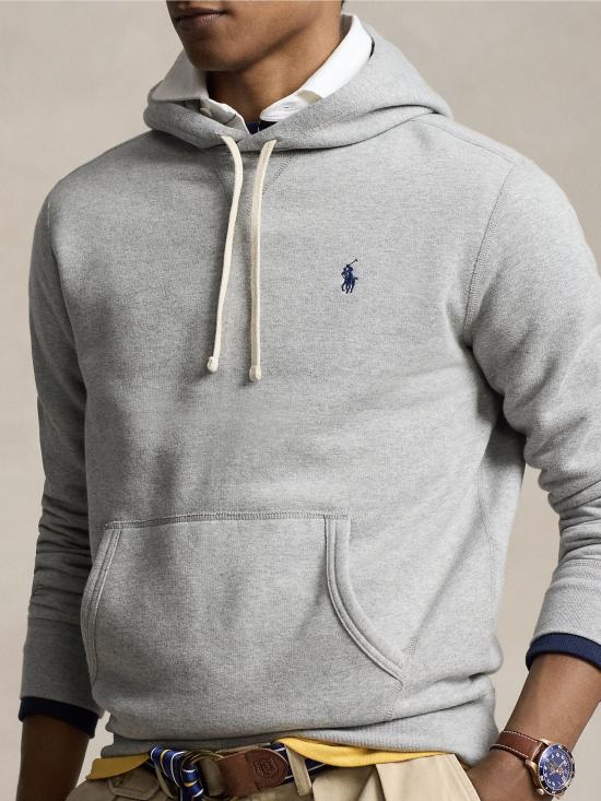 26FW 랄프 로렌 긴팔 티셔츠 펠파 콘 카푸치오 에 타스카 마르수피오 그리지오 - RALPH LAUREN