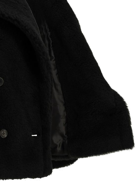 26FW 막스마라 아우터 짧은 알파카 코트, 재킷 및 코트, 블랙 - MAX MARA