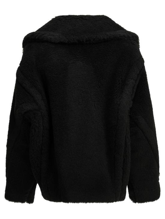 26FW 막스마라 아우터 짧은 알파카 코트, 재킷 및 코트, 블랙 - MAX MARA