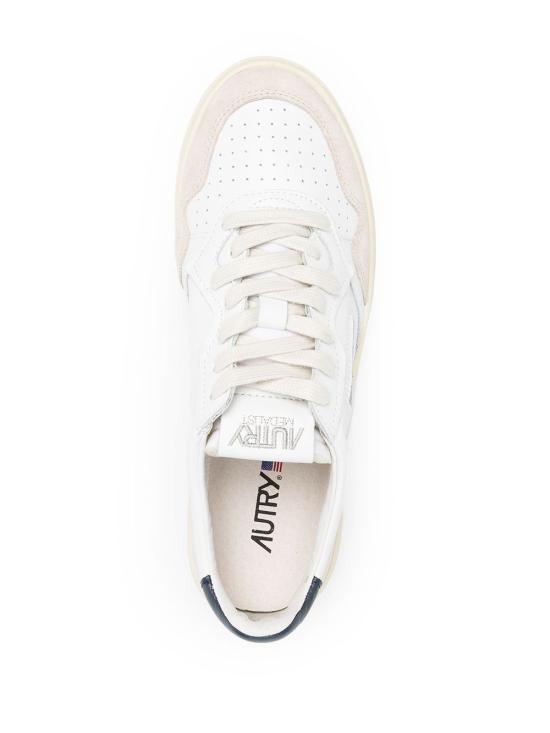 26FW 오트리 메달리스트 로우 스니커즈 AULM LS28 WHITE BLUE - AUTRY