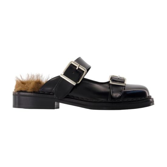 26FW 시몬로샤 뮬/슬리퍼 BRG23F 0740 BLACK BROWN black