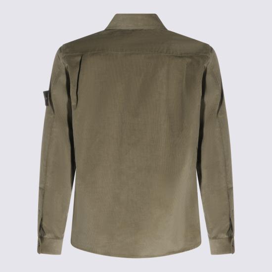 26FW 스톤 아일랜드 긴팔 셔츠 L2S15 1200042 S0144 V005G MILITARY GREEN DOM - STONE ISLAND