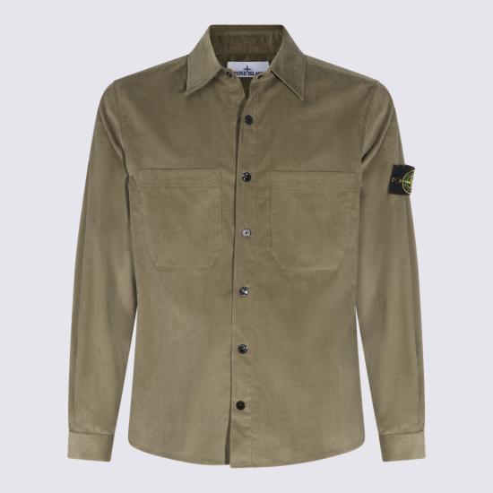 26FW 스톤 아일랜드 긴팔 셔츠 L2S15 1200042 S0144 V005G MILITARY GREEN DOM
